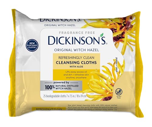 Dickinson's Refreshingly Clean Cleansing Cloths, 25 Count