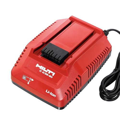 Hilti C 4/36-90 Battery Charger, Multi-Voltage Compact Charger for Hilti Li-ion Batteries, 22V and 36V Compatibility (2015764)