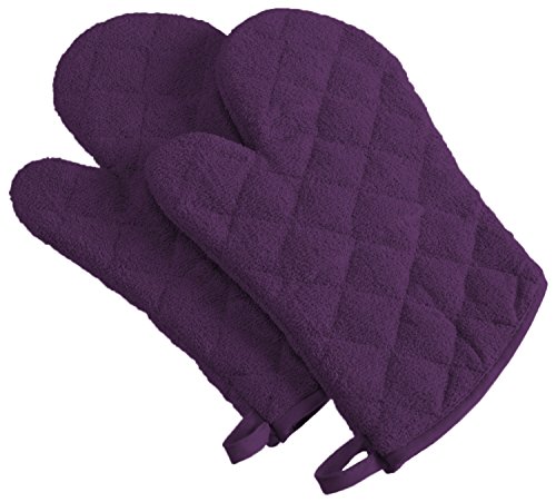 DII Machine Washable, Heat Resistant, Eggplant, 7 x 13 Inches