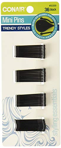 CONAIR - Styling Essentials Mini Pins Black - 36 Count