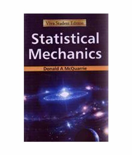 Statistical Mechanics by Donald A. McQuarrie(1905-07-03)