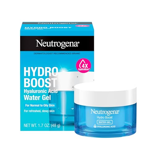 Neutrogena Hydro Boost Water Gel with Signature Fragrance, Hyaluronic Acid Face Moisturizer for Normal to Oily Skin, Delivers Hydration for Refreshed, Dewy Skin, 1.7 fl. oz