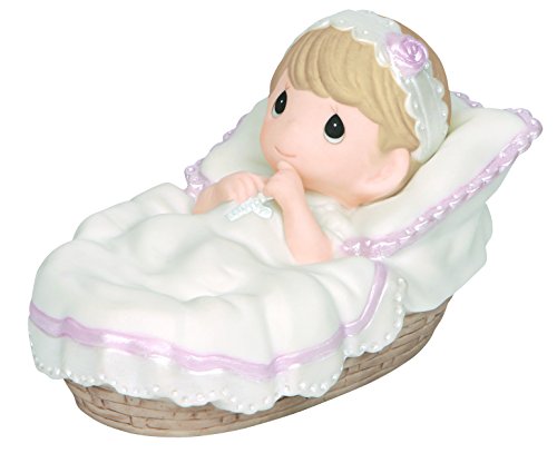 Precious Moments, Baptized In His Name, Girl, Bisque Porcelain Figurine, 143011