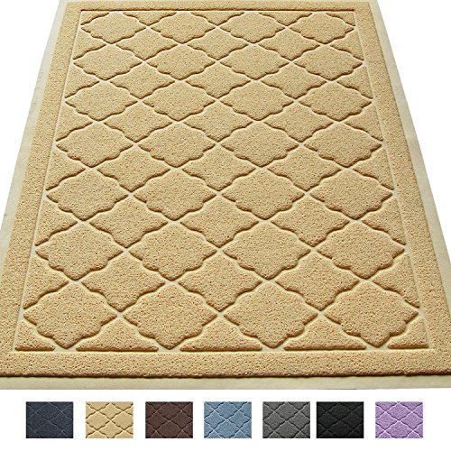 Premium Large Cat Litter Mat 35" x 23", Traps Messes, Easy Clean, Durable, Litter Box Mat with Scatter Control - Soft on Kitty Paws