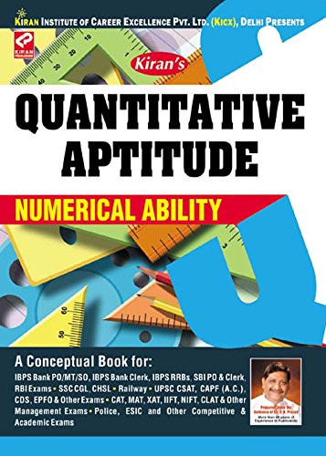 Quantitative Aptitude Numerical Ability - 1276: Numerical Ability (Fully Solved) 7000 + Objective Questions