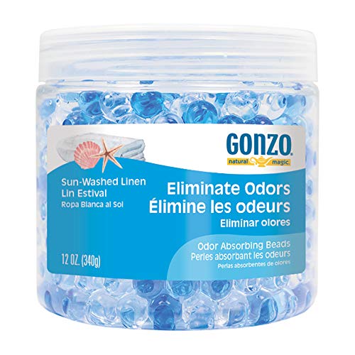 Gonzo Natural Magic Fragrance Beads - Odor Absorbing - 12 Ounce - Sun Washed Linen