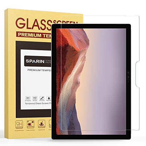 Surface Pro 4 Screen Protector [Tempered Glass], SPARIN® Ultra Clear High Definition Tempered Glass Screen Protector for Microsoft Surface Pro 4