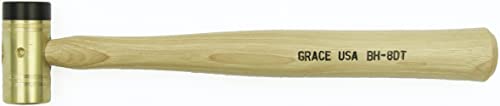 Grace USA - 8 Ounce Delrin Tipped Brass Hammer - 8DT -Gunsmithing - Hammers - 8 Ounce - Gunsmith Tools & Accessories
