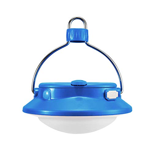 SUBOOS Gen 2 ULTIMATE Rechargeable LED lantern and 5200mAh Power Bank - 3 Brightness Modes - Great Light for Camping, Shed, Car & Power Outage (Blue1)