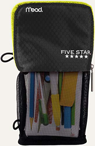 Mead Stand N Store Pencil Pouch, New Honey Comb Design (Black) by Mead Cambridge