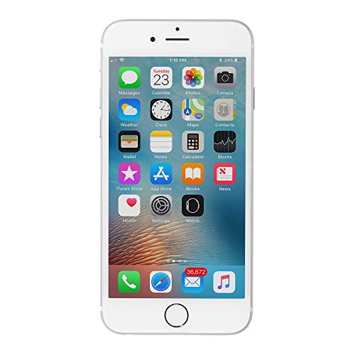 Apple iPhone 6 Silver 16GB Unlocked Smartphone (Renewed)