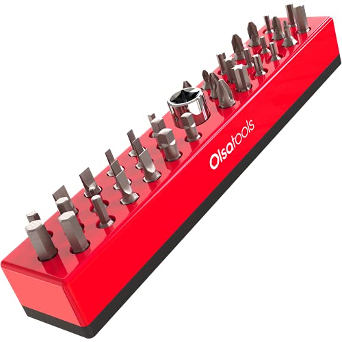 Olsa Tools | Strong Magnetic Base Hex Bit Organizer | Premium Quality Tool Tray | Satisfaction Guaranteed