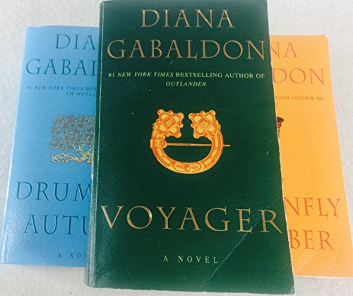 Diana Gabaldon: 3 Book Set: softcover: Dragonfly in Amber: Drums of Autumn: Voyager: Very Good