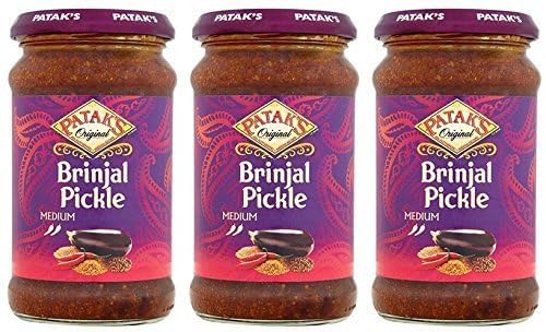 (3 PACK) - Pataks - Brinjal Pickle | 312g | 3 PACK BUNDLE