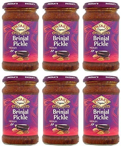 (6 PACK) - Pataks - Brinjal Pickle | 312g | 6 PACK BUNDLE