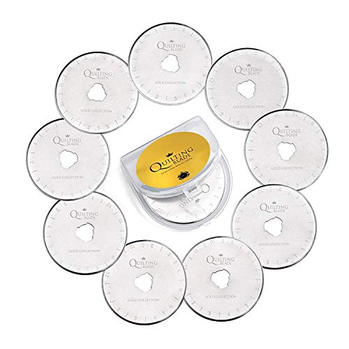 Quilting Blade RD60-18133 Improved Cut 45mm Rotary Cutter Blades 10 Pack