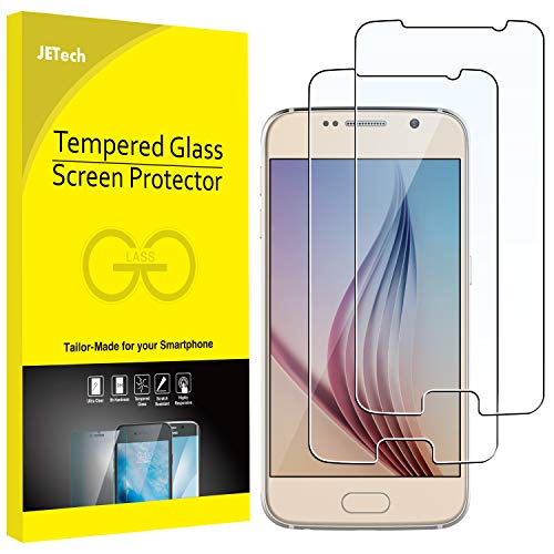 JETech Screen Protector for Samsung Galaxy S6, Tempered Glass Film, 2-Pack