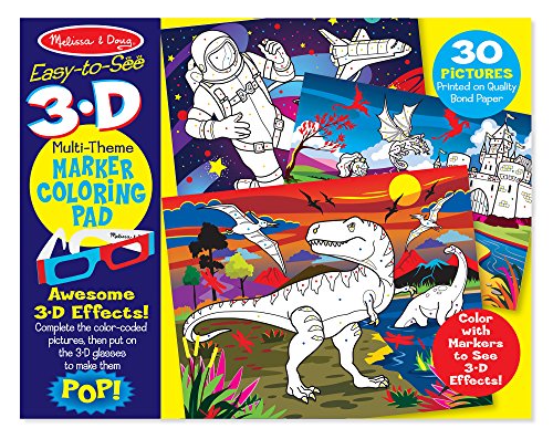 Melissa & Doug 3D Coloring Book - Boy by Melissa & Doug