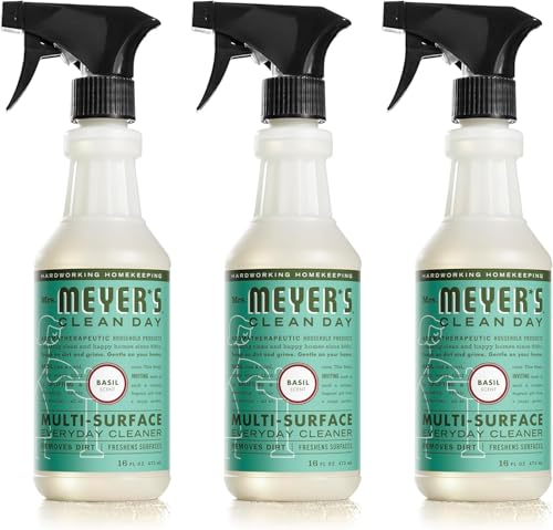 Basil : Mrs. Meyer's Multi-Surface Everyday Cleaner, Basil, 16 Fluid Ounce (Pack of 3)