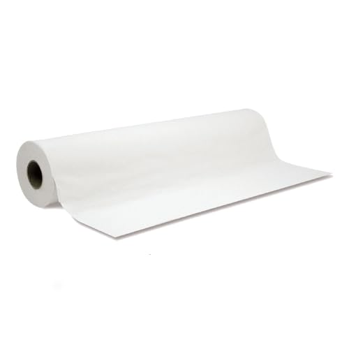 SkinAct Skin ActÂ White Disposable Non-Woven Bed Cover Roll Perforated (23.62" Wide X 354 Feet Long) Massage Table Sheets Wax Facial Chair