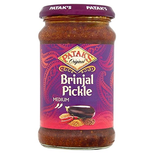 Brinjal Aubergine Pickle moyen de Patak (de 283g) - Paquet de 2