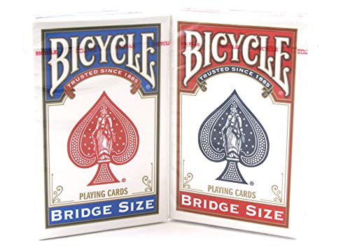 Bicycle Bridge Standard Index Playing Cards 1 Red Deck And 1 Blue Deck