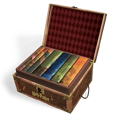 Harry Potte Lot de Harry Potter Livres # 1–7 en Collectible Trunk-Like Coffre à Jouets Boîte, Stickers décoratifs Inclus