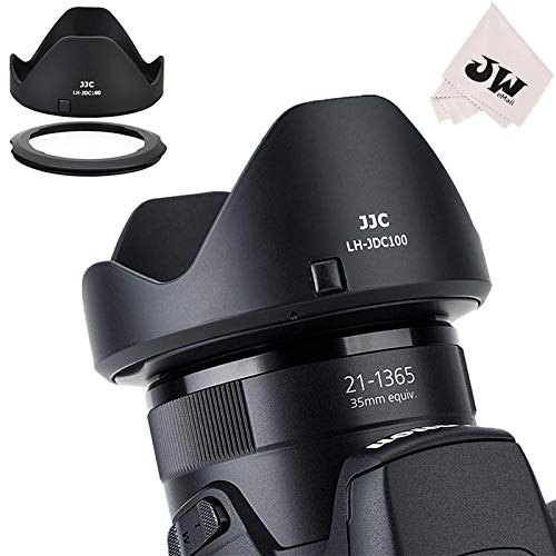 JJC Reversible Lens Hood Shade Protector & 67mm Filter Adapter Ring for Canon Powershot SX70 HS, G3 X, SX60 HS, SX50 SX40 HS, SX30 is, SX20 is, SX540 SX530 SX520 HS Replaces Canon LH-DC100 & FA-DC67B