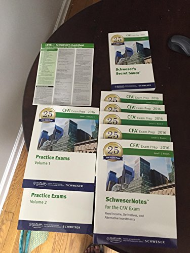 SchweserNotes for CFA Exam Level 1