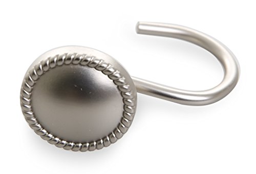 BINO 'Chambord' Shower Curtain Hooks, Nickel