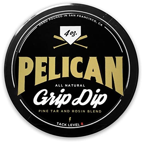 Pelican Baseball Bat Grip Dip Tin, 4 oz, Black