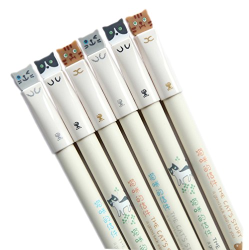 Ganssia stylos à encre gel d'encre noire style 1