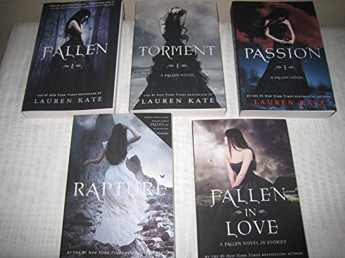 5 Book Set of Lauren Kate's Fallen Series (Fallen, Torment, Passion, Rapture, Fallen in Love)