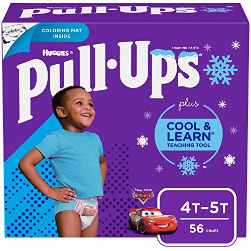 Pull-Ups Cool and Learn Training Pants for Boys, Size 4T-5T, 56 Count