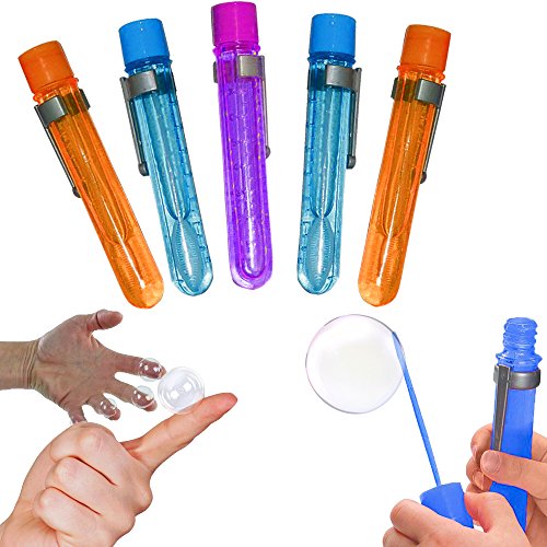 Toy Cubby 5" Colorful Test Tube Touchable Bubbles - 6 Pieces