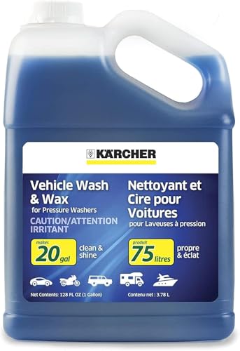 Karcher Car Wash & Wax Soap for Pressure Washers, 1 Gallon