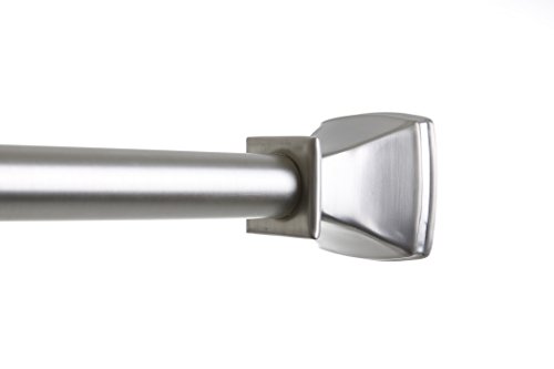 BINO 'Chateau' Shower Curtain Tension Rod, Brushed Nickel by BINO