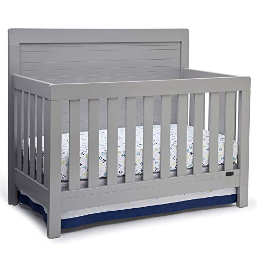 Simmons Kids Rowen 4-in-1 Convertible Crib, Grey