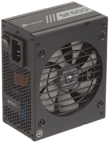 Corsair SF-Serie, SF600, 600 Watt, voll modulares Netzteil, 80+ Gold Zertifiziert