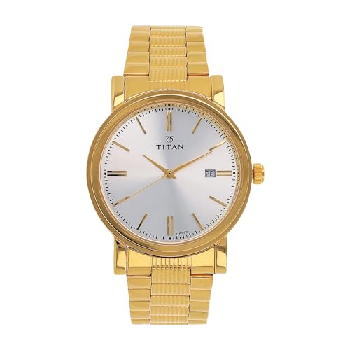 Titan Analog Off-White Dial Men's Watch-NR1712YM02)