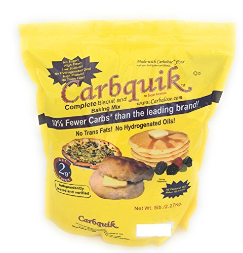 Carbquik Baking Mix 5 Pounds Convenient Resealable Pouch Keto Diet Friendly