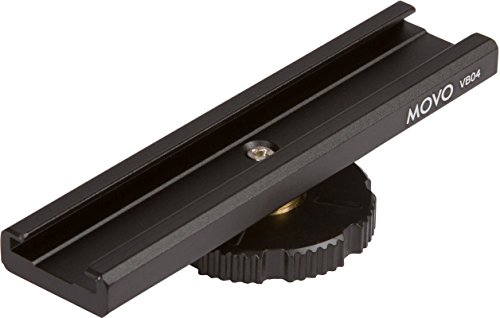 Movo VB04 Accessory Cold Shoe Metal Extension Bracket - Fixed Mount - for Lights Monitors Microphones and More