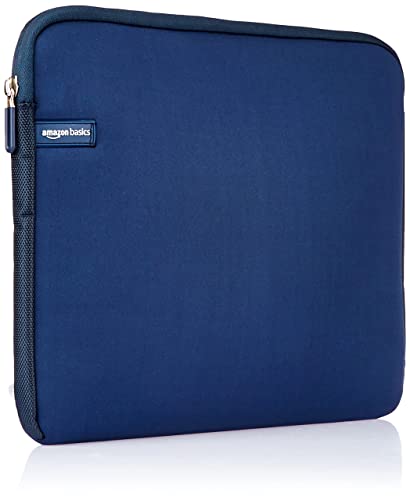 Amazon Basics Housse pour Ordinateur Portable 15,6-Pouces, Bleu Marine