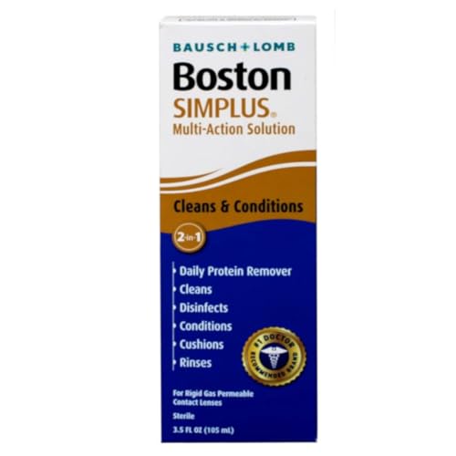 Bausch & Lomb Boston Simplus 105ml Multi-Action Contact Lens Solution (Pack of 1)