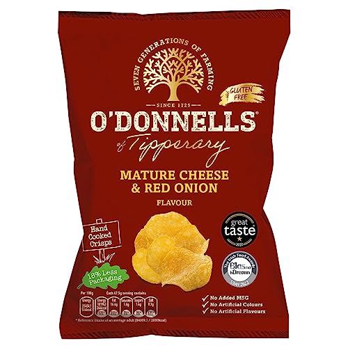 O'Donnells Cheese & Onion Crisps, 47.5 gm, Pack of 6