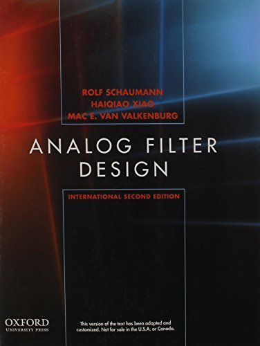 Analog Filter Design by Rolf Schaumann (2010-06-30)