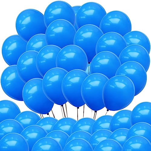Neo LOONS® 100 pcs 5" Standard Blue Premium Latex Balloons - Great for Kids, Adult Birthdays, Weddings, Receptions, Baby Showers, Water Fights, or Any Celebration