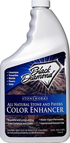 Black Diamond Stoneworks Acrylic Stone and Pavers Sealer for Marble, Travertine, Limestone, Granite, Slate, Concrete, Grout, Brick, Block