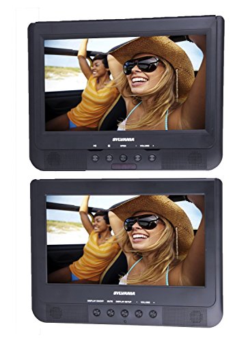 Proscan/Sylvania PDVD1037/SDVD1037 10.1-Inch Dual Screen Portable DVD Player (Renewed)