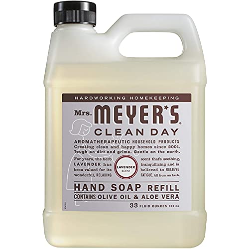 Mrs. Meyers Clean Day Hand Soap Refill, Lavender 33 oz (Pack Of 4)
